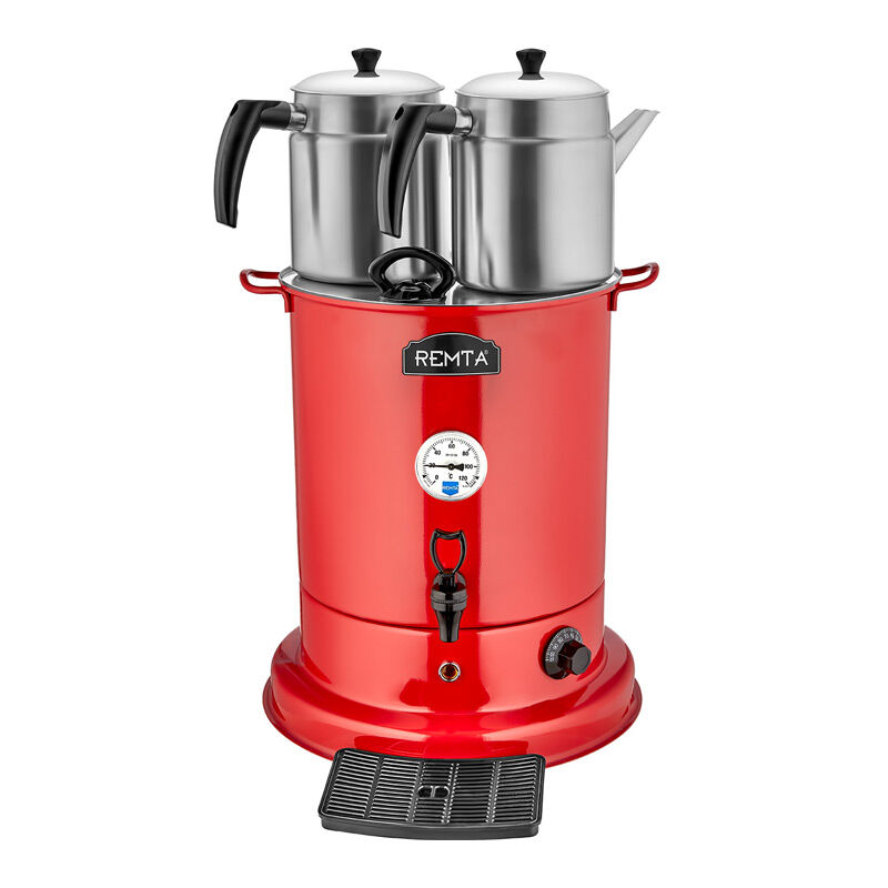 Remta EL10 Elite Tea Maker, 3 заварочных чайника, 28 л, электрический, красный - Remta