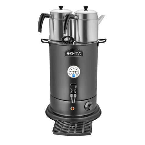Remta EL11 Elite Çay Makinesi, 2 Demlikli, 18 L, Elektrikli, Siyah - Remta