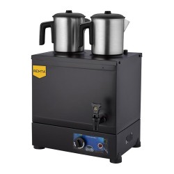 Remta EP02 30 Model Çay Ocağı, 2 Demlikli, 23 L, Elektrikli, Siyah - Remta