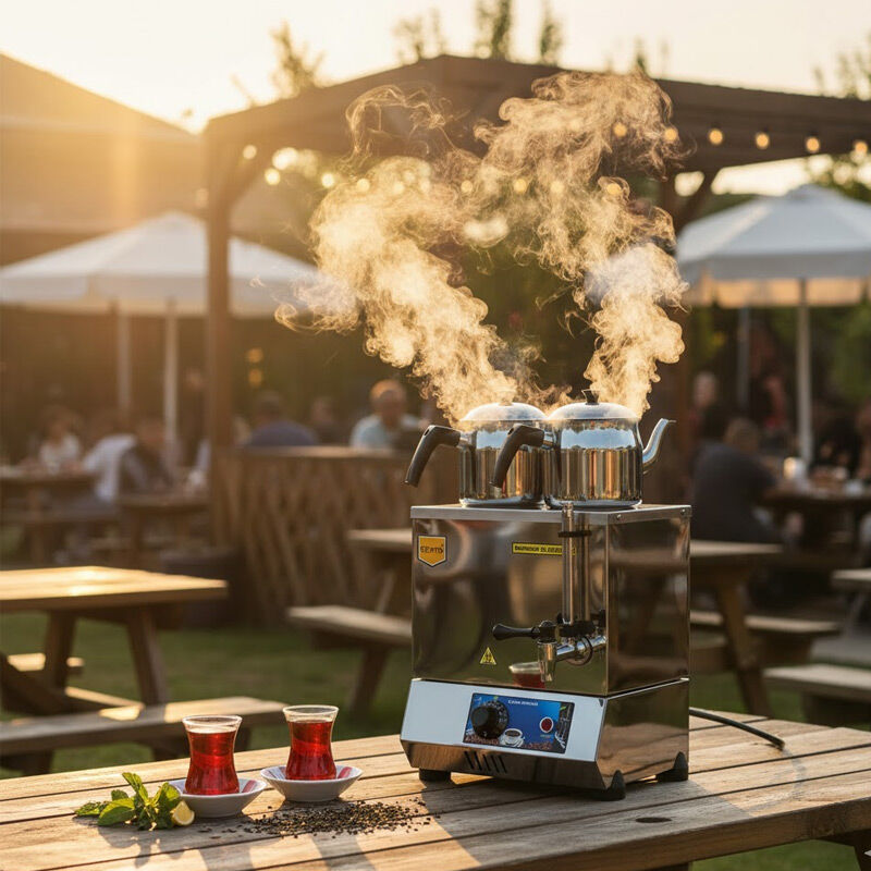 Remta EP02 A 20 Model Çift Demlikli Çay Ocağı, 14 L, Elektrikli - Remta