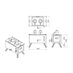 Remta EP02-L Çift Cidarlı 2 Demlikli Çay Makinesi, 20 L, Elektrikli, Kırmızı - 3