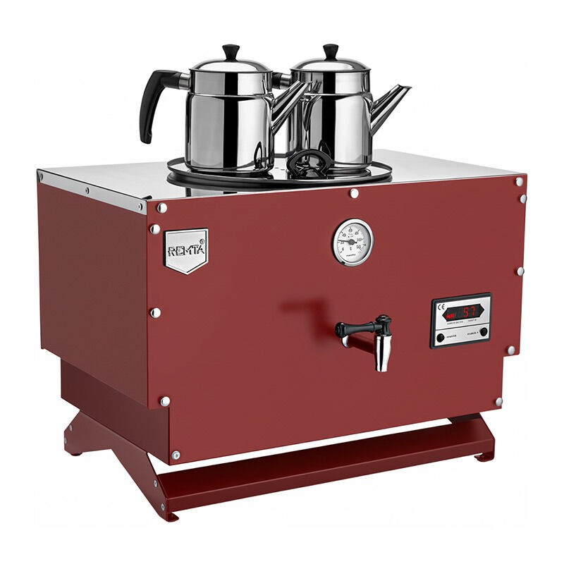Remta EP02-L Double Walled Tea Maker with 2 Teapots, 20 L, Electric, Red - Remta