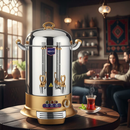 Remta GR14 Tea Maker, 15 L, 160 Cup Capacity, Gold - Remta (1)