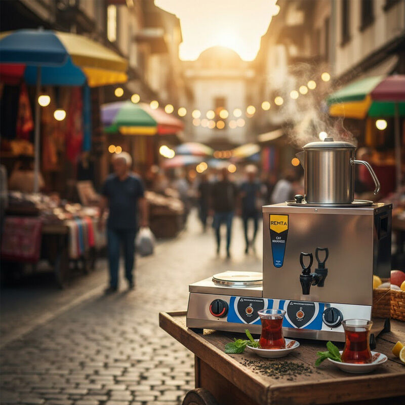 Remta GT01 Tek Demlikli Pleytli Çay Makinesi, 8 L, Elektrikli - Remta