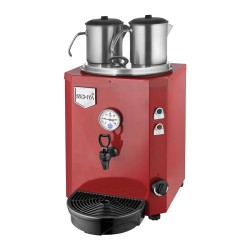 Remta DE12 Jumbo Çay Makinesi, 2 Demlikli, 13 L, Elektrikli, Kırmızı - Thumbnail