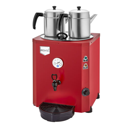 Remta DE11 Jumbo Çay Makinesi, 2 Demlikli, 23 L, Elektrikli, Kırmızı - 1