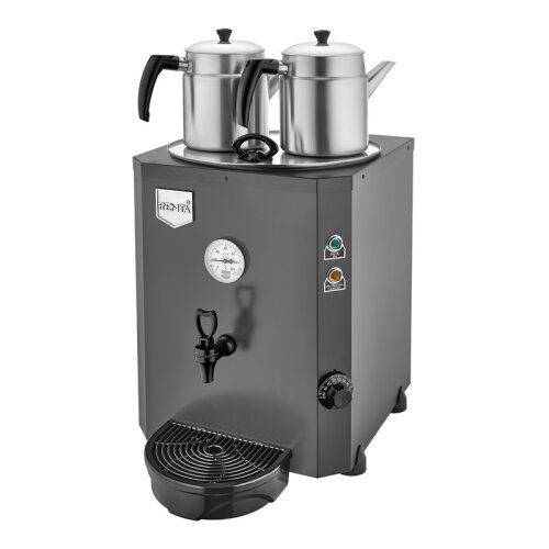 Remta DE11 Jumbo Çay Makinesi, 2 Demlikli, 23 L, Elektrikli, Siyah - Remta