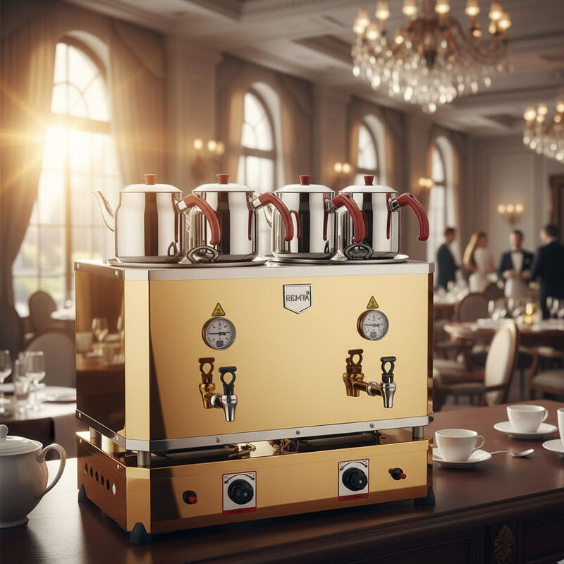 Remta N16 Jumbo Çay Makinesi, 4 Demlikli, 46 L, LPG - Remta