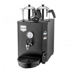 Remta DE12S Jumbo Şamandıralı Çay Makinesi, 2 Demlikli, 13 L, Elektrikli, Siyah - 1