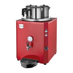 Remta DE10S Jumbo Şamandıralı Çay Makinesi, 3 Demlikli, 40 L, Elektrikli, Kırmızı - Thumbnail