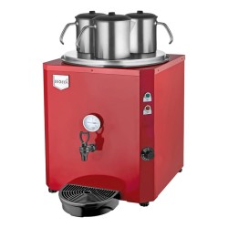 Remta DE10S Jumbo Şamandıralı Çay Makinesi, 3 Demlikli, 40 L, Elektrikli, Kırmızı - Thumbnail
