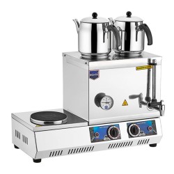 طباخ شاي Remta K31 موديل 30 مع طباخ عوامة، 2 إبريق شاي، 23 لتر، كهربائي - 1