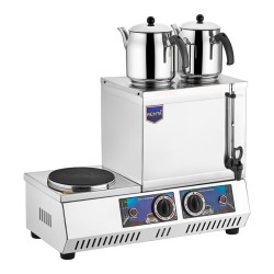 Remta K31 A 20 Model Çift Demlikli Pleytli Çay Ocağı, 14 L, Elektrikli - Thumbnail
