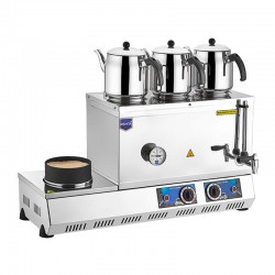 Remta K32(K) 55 Model Sand Coffee Tea Boiler with Hob, 3 Teapots, 33 L, Electric - Remta