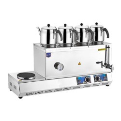 Remta K33 85 Model Ocaklı Şamandıralı Çay Ocağı, 4 Demlikli, 58 L, Elektrikli - 1