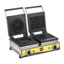Remta W20 Çiftli Kare+Çiçek Model Waffle Makinesi, 16 cm, Elektrikli - Thumbnail