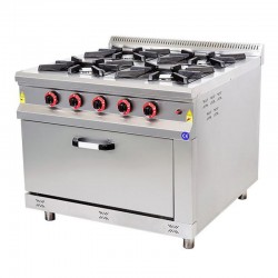 Remta KZN4 4 Burner Cooker, 100x100x85 cm, LPG - Remta