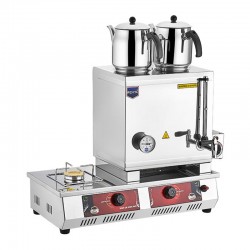 Remta N11(C) 30 Model Coffeemaker Set Thermal Base Tea Boiler, 2 Teapots, 23 L, Electric + Natural Gas - Remta