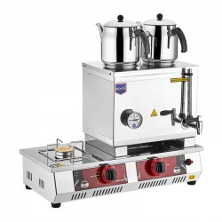 Remta N12(T) 40 Model Coffeemaker Set Thermal Base Tea Boiler, 2 Teapots, 28 L, Natural Gas - 1