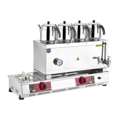 Remta N14E 85 Model 4 Demlikli Çay Ocağı, 43 L, LPG+Elektrikli - 1