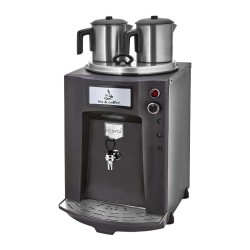 Remta DE11P Premium Jumbo Çay Makinesi, 2 Demlikli, 23 L, Siyah - Thumbnail