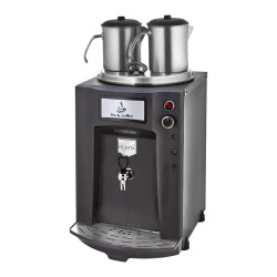 Remta DE11P Premium Jumbo Çay Makinesi, 2 Demlikli, 23 L, Siyah - Thumbnail