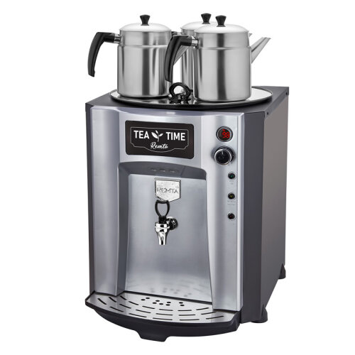 Remta DE10P Premium Jumbo Çay Makinesi, 3 Demlikli, 40 L, Elektrikli, Gri - Remta