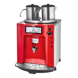 Remta DE11SP Premium Jumbo Şamandıralı Çay Makinesi, 2 Demlikli, 23 L, Kırmızı - Thumbnail