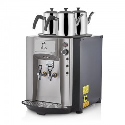 Remta DE10SP Premium Jumbo Şamandıralı Çay Makinesi, 3 Demlikli, 40 L,Elektirikli Gri - Thumbnail