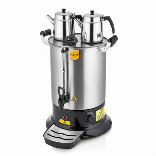 Remta PT14 Platin Model Çift Demlikli Çay Makinesi, 17 L - 1