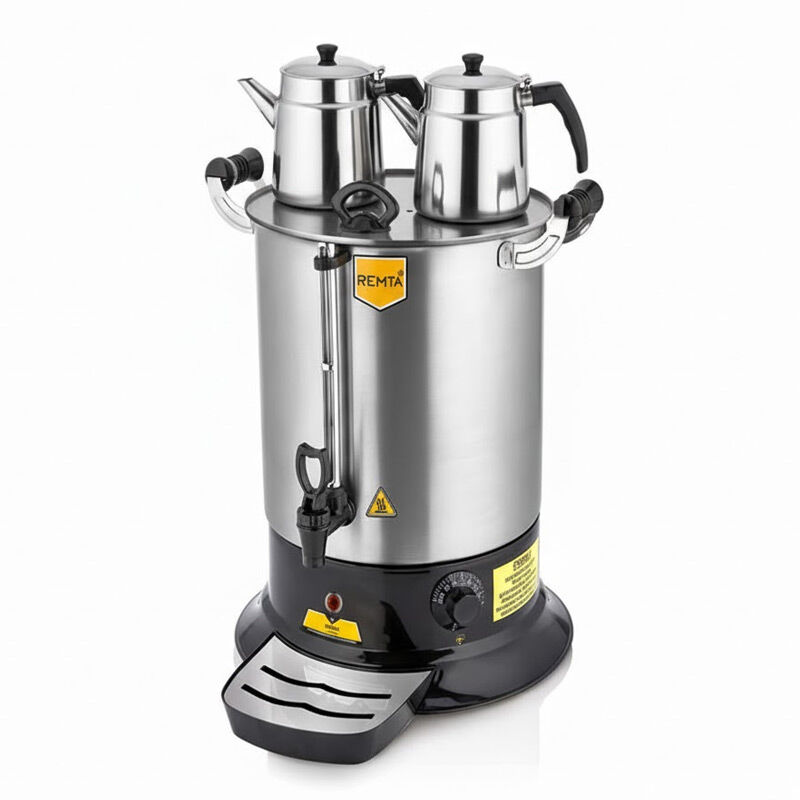 Remta PT14 Platin Model Çift Demlikli Çay Makinesi, 17 L - Remta