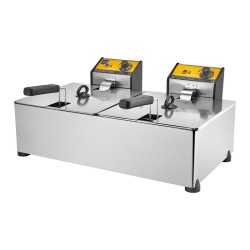 Remta R102 Deep Fryer, Double Hopper, 8+8 L, Electric - Remta (1)