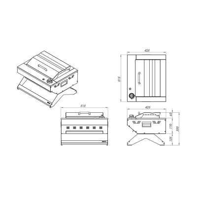 Remta R132+REG Profesyonel Pleyt Barbekü, Piknik Tüpü Regülatörlü, Tüplü - 2