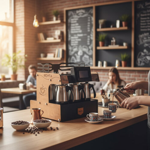 Remta RTK03 Türk Kahvesi Makinesi, 3 Cezveli, Elektrikli - Remta (1)