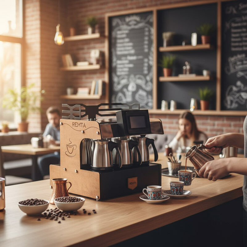 Remta RTK03 Türk Kahvesi Makinesi, 3 Cezveli, Elektrikli - Remta