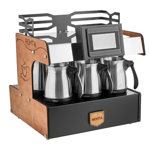 Remta RTK03 Turkish Coffee Machine, 3 Coffee Pot, Electric - Remta