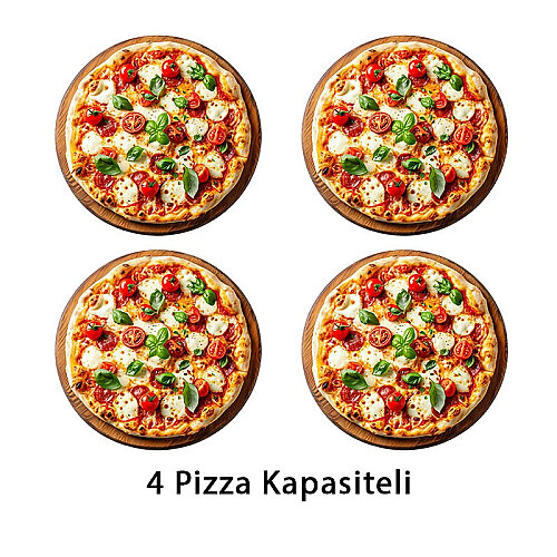 Remta S16 4'lü Pizza Fırını, 62x62 cm, Elektrikli - 2