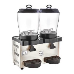 Remta ST35 Royal Mini Double Sherbet and Buttermilk Cooler, 11+11 L, Metallic Grey - Remta