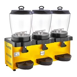 Remta ST38 Royal Mini Üçlü Şerbet ve Ayran Soğutucu 11+11+11 L, Sarı - Remta