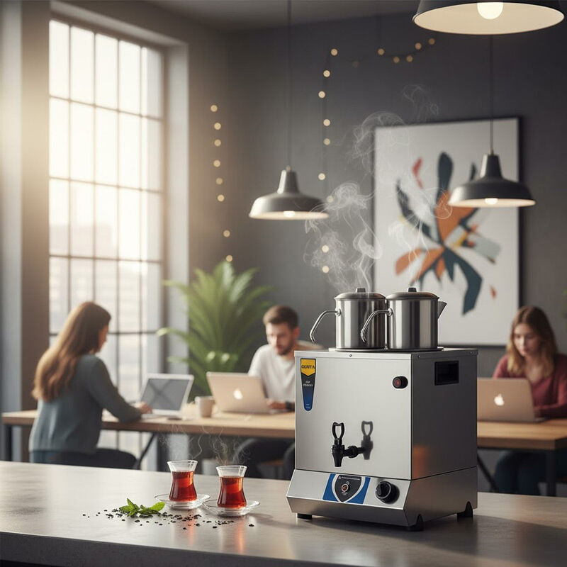 Remta TT02 Pleytsiz Çift Demlikli Çay Makinesi, 17 L, Elektrikli - Remta