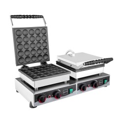 Remta W23 Round Double Lid Bubble Pancake Maker, 50 pcs, Electric - Remta