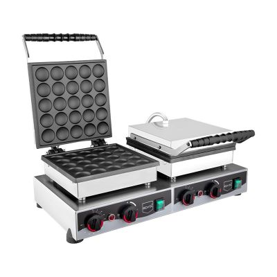 Remta W23 Round Double Lid Bubble Pancake Maker, 50 pcs, Electric - Remta