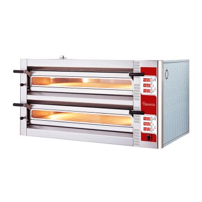 Rinnova 30 cm x 6+6 Pizza Capacity Electronically Controlled Large Model Double Deck Pizza Oven, Electric - Rinnova