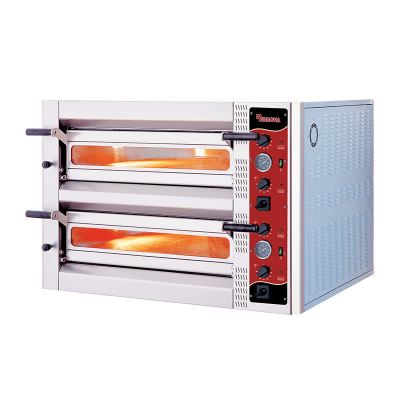 Rinnova 35 cm x 6+6 Pizza Capacity Deep Model Double Deck Pizza Oven, Electric - Rinnova