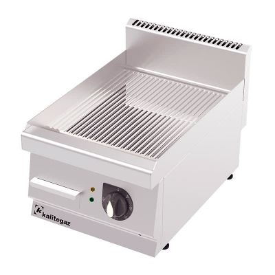 Rinnova 600 Serisi GG4060EC Oluklu Pleyt Izgara, Krom Kaplı, Elektrikli - 1