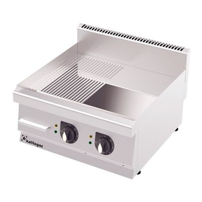 Rinnova 600 Serisi GS6060EC Oluklu Plate IzgaraKrom Kaplı, Elektrikli - 1