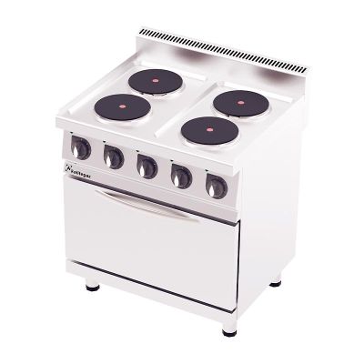 Rinnova 700 Seri Fanlı 4 Ocaklı Kuzine, 80x70x90 cm, Elektrikli - 1