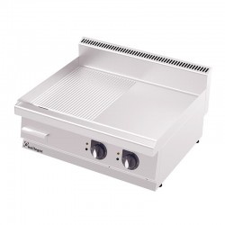Rinnova 700 Series GS8070E Semi-Corrugated Plate Grill, Electric - Rinnova