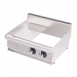 Rinnova 700 Serisi GS8070EC Yarı Oluklı Pleyt Izgara, Krom Kaplı, Elektrikli - Rinnova