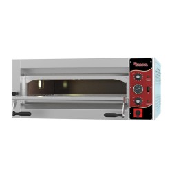 Rinnova E4351AS 35 cm x 4 Pizza Kapasiteli 72x72 cm Taş Kaplamalı Analog Kontrollü Pizza Fırını, Elektrikli - 1